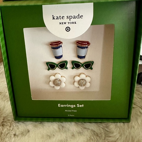 Kate Spade x Target 3 Pair Earrings Set - Picture 6 of 6